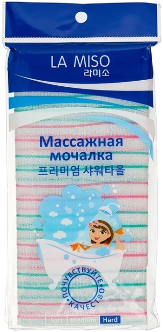 LA MISO Массажная мочалка жесткая