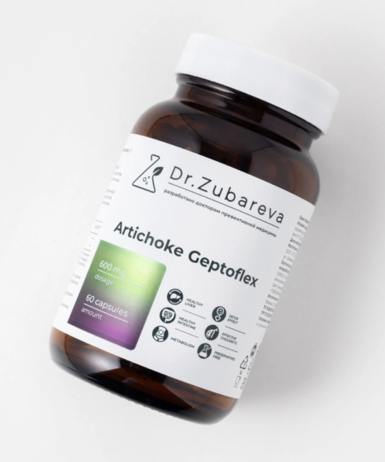 Dr. Zubareva Артишок Гептофлекс, 60 капсул, 290г (4)