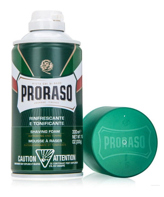 PRORASO Пена для бритья освежающая с маслом эвкалипта и ментолом (1)