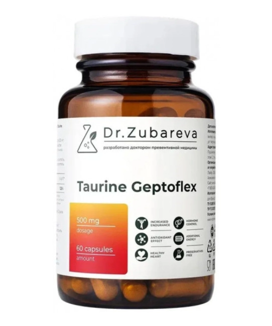 Dr. Zubareva Таурин Гептофлекс, 60 капсул , 170г (1)