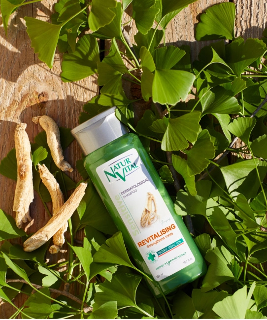 Natur Vital Шампунь для волос восстанавливающий Женьшень, 300мл (1)