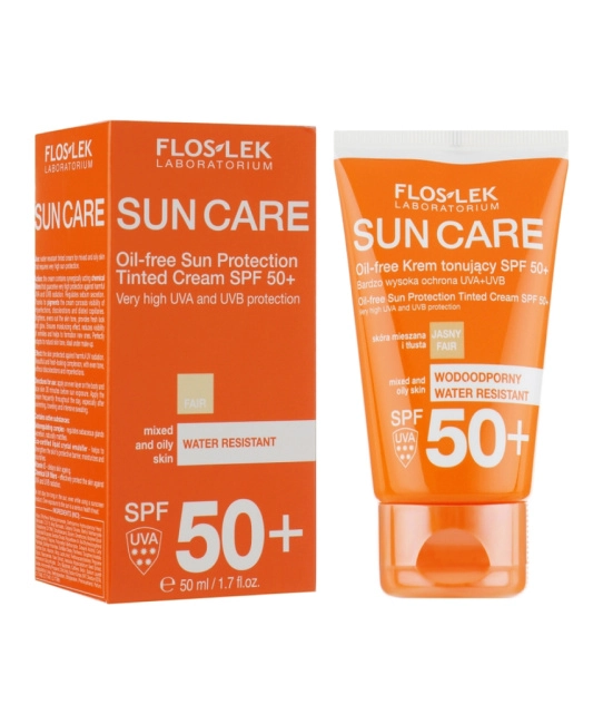 Floslek Солнцезащитный тонирующий крем без масел SPF 50+, 50мл (1)