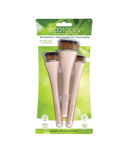 EcoTools Набор кистей для макияжа 360 Ultimate, 3шт (4)