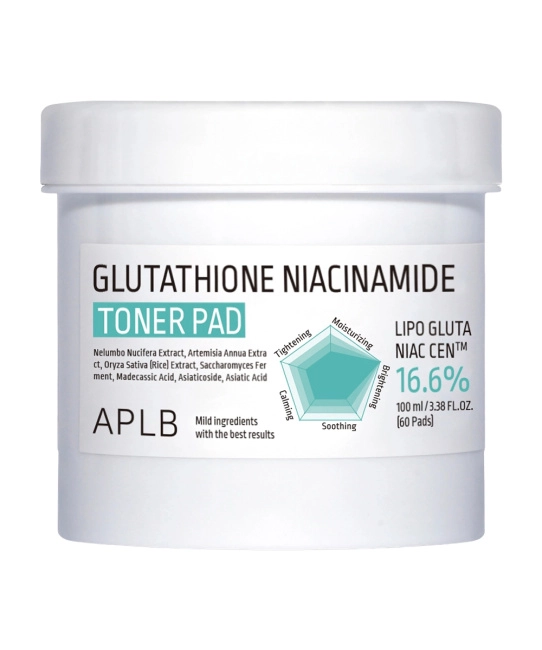 APLB Тонер-пэды GLUTATHIONE NIACINAMIDE TONER PAD, 100мл