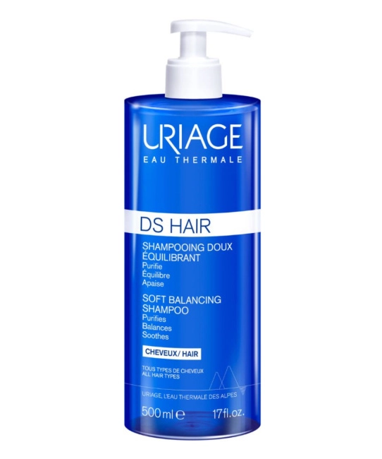 Uriage DS Шампунь мягкий балансирующий/DS HAIR SOFT BALANCING SHAMPOO, 500мл