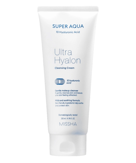 MISSHA Крем очищающий для лица  Super Aqua Ultra Hyalron Cleansing Cream, 200мл