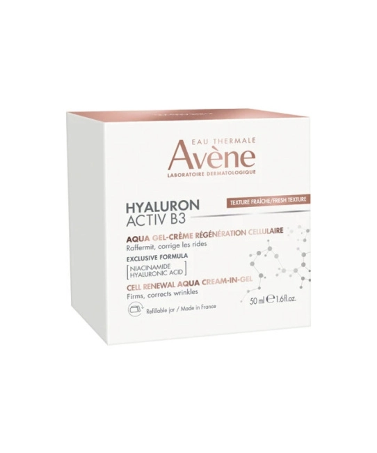 AVENE Аква-гель для лица Регенерирующий дневной 2 в 1 Hyaluron Activ B3, 50мл (2)
