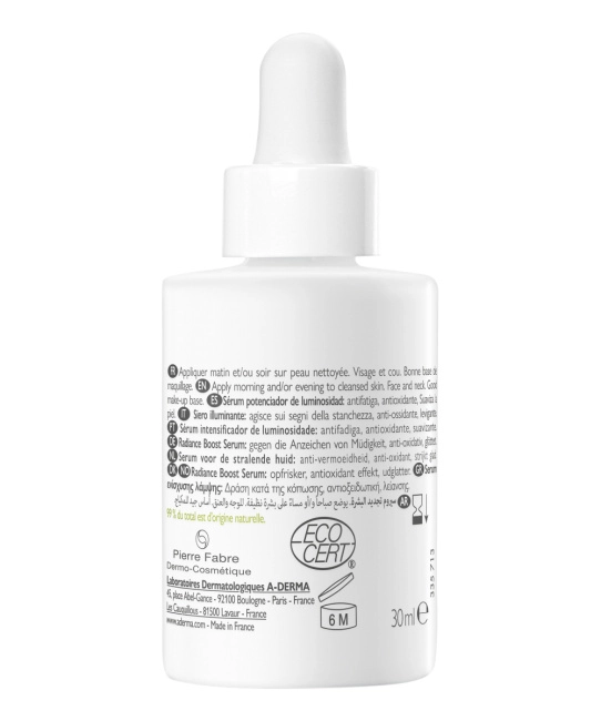 A-DERMA Сыворотка, придающая сияние хрупкой коже BIOLOGY ENERGY C, 30мл (1)