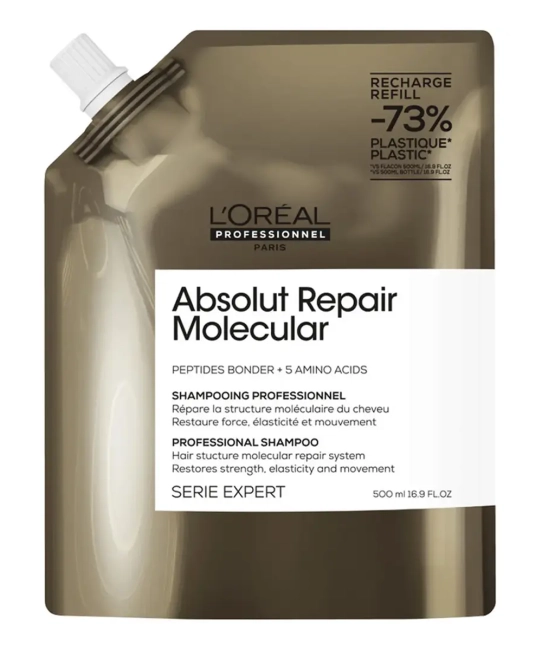 L'Oreal Professionnel Шампунь Serie Expert Absolut Repair Molecular (рефил), 500мл