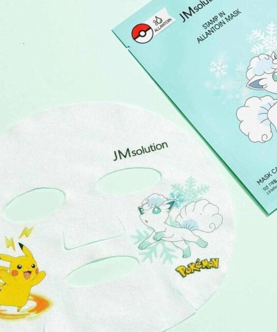 JM Solution Маска тканевая увлажняющая с аллантоином  Allantoin Mask X Pokemon VULPIX, 30мл (2)