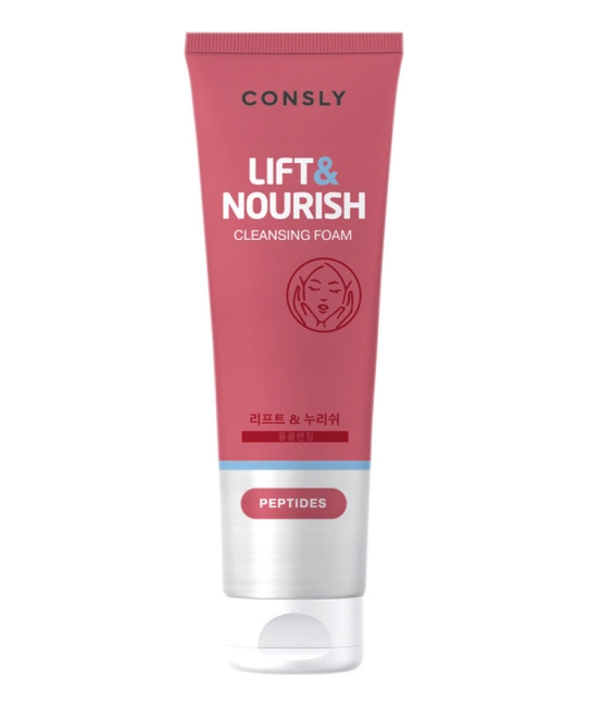 Consly Пенка для умывания лица Укрепляющая с пептидами, 120мл
