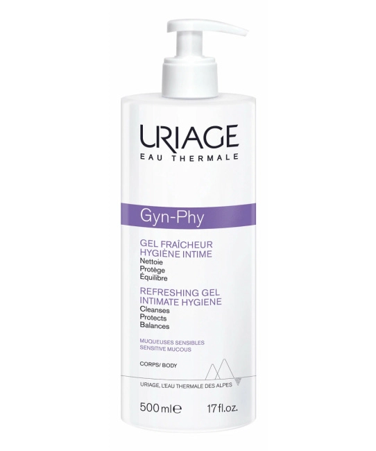 Uriage Gyn-Phy Гель для интимной гигиены освежающий, 500мл