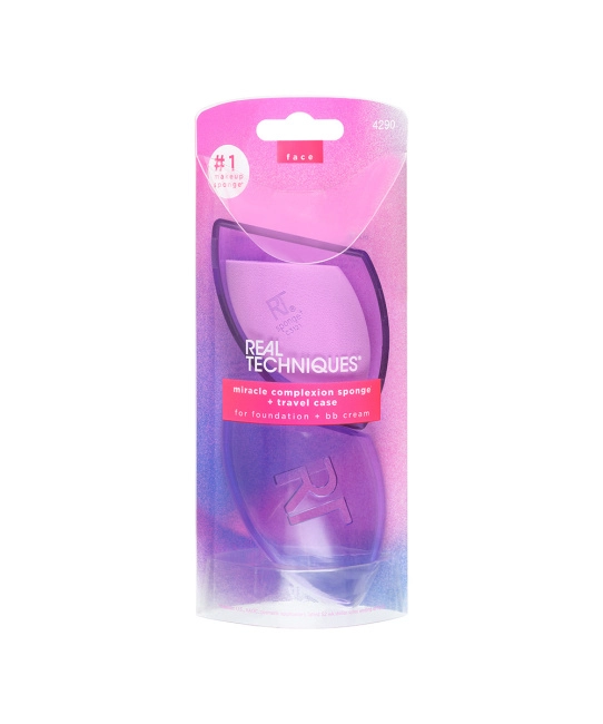 Real Techniques Спонж для макияжа с футляром для хранения Chroma Miracle, 1шт (3)