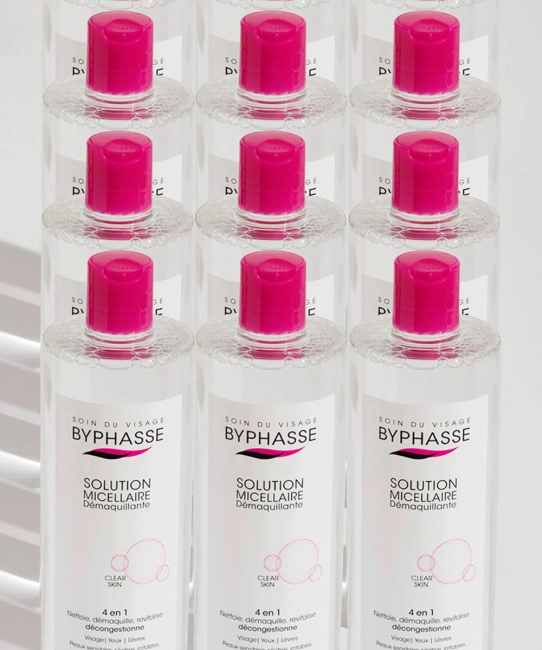 BYPHASSE Мицеллярная жидкость для лица для сухой и чувствительной кожи, 500мл (3)