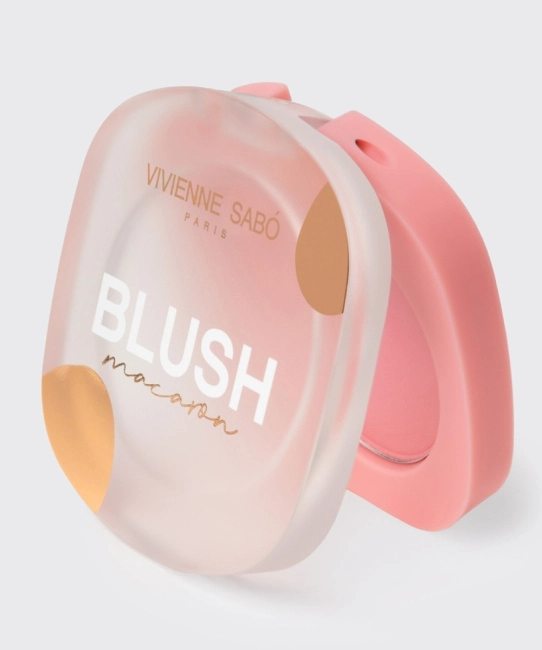 Vivienne Sabo Румяна матовые для лица Macaron тон 02 холодный розовый, 4.1г (6)
