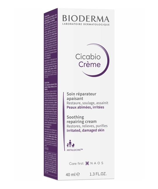 Bioderma Крем восстанавливающий и успокаивающий Cicabio Creme+, 40мл (2)