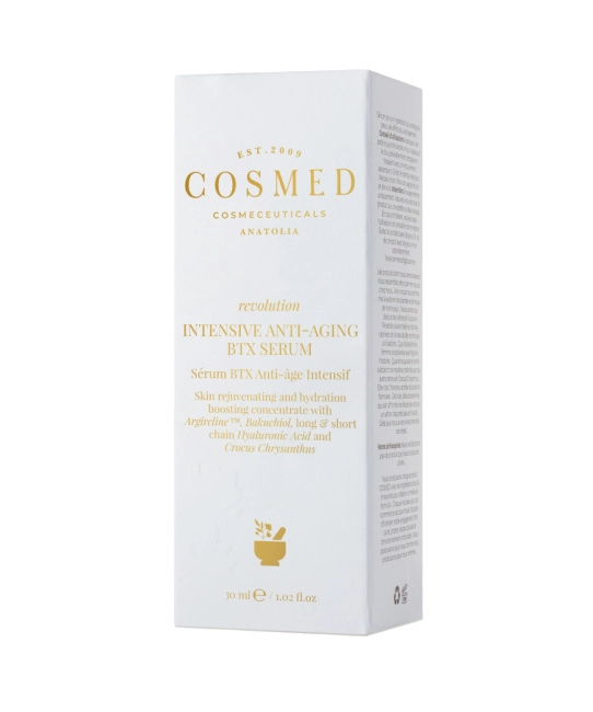 Cosmed Сыворотка косметическая интенсивная, увлажняющая с бакучиолом REVOLUTION INTENSIVE ANTI-AGING BTX SERUM, 30мл (1)