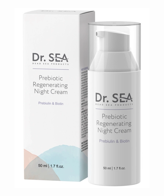 Dr.Sea Набор"PREBIULLIN & BIOTIN POWERFUL ACTION"(Крем д/лица дневной с пребиотиком, 30 мл, Крем д/лица ночной восстанавливающий с пребиотиком, 30 мл), 60мл (2)