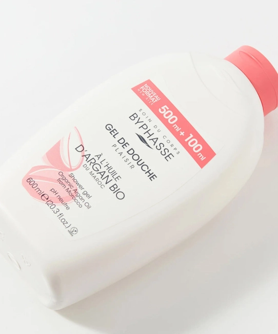 BYPHASSE Гель для душа Аргановое Масло PLAISIR, 600мл (1)
