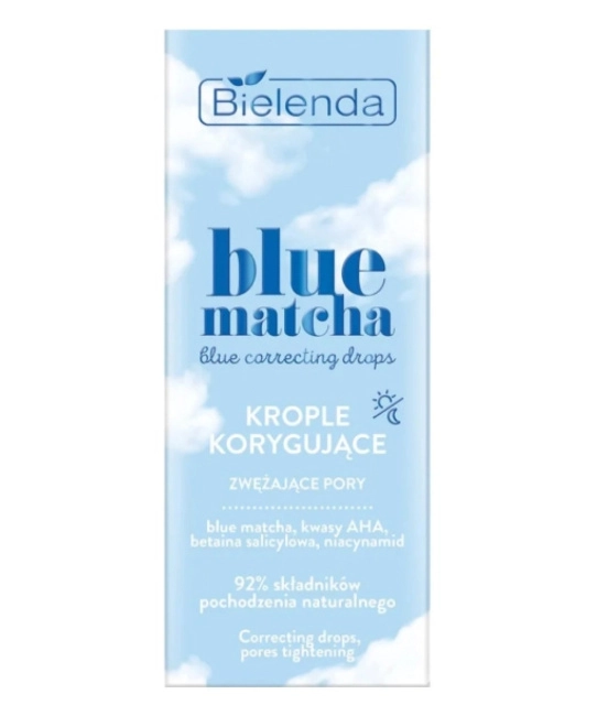 Bielenda Сыворотка корректирующая в каплях сужающая поры BLUE MATCHA, 30мл (2)