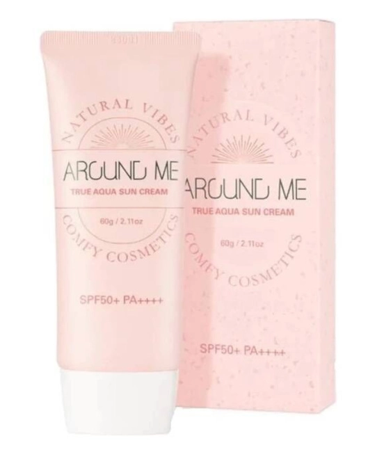 WELCOS Солнцезащитный крем Around Me True Aqua Sun Cream, 60мл (1)