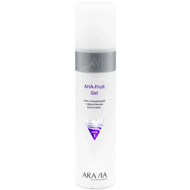 Aravia Professional Гель очищающий для лица с фруктовыми кислотами, 250мл