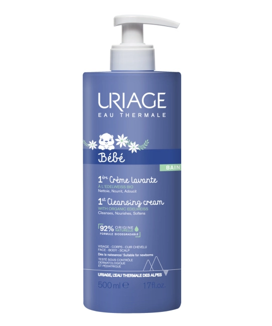 Uriage Первый очищающий пенящийся крем BEBE 1ERE CREME LAVANTE, 500мл