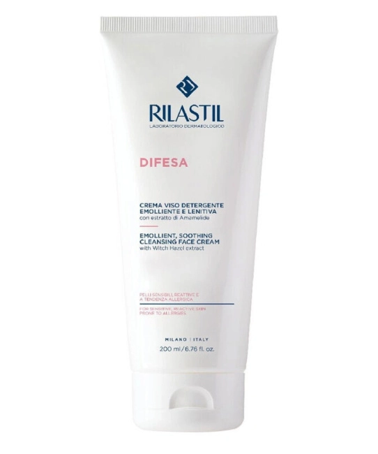 Rilastil Крем для лица смягчающий, успокаивающий, очищающий DIFESA, 200