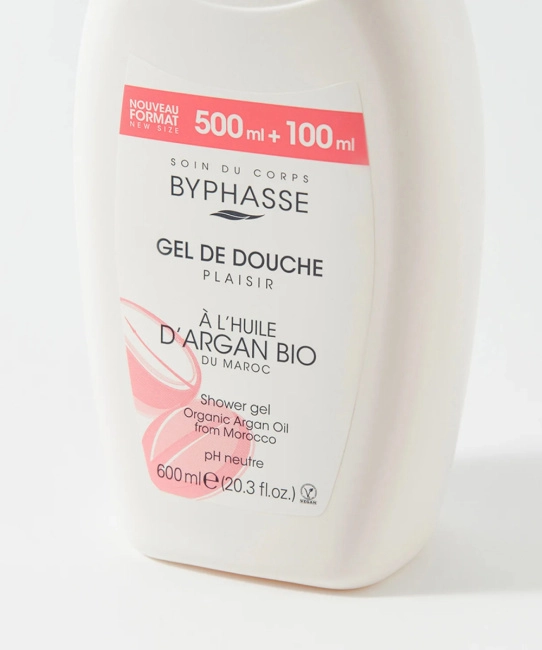 BYPHASSE Гель для душа Аргановое Масло PLAISIR, 600мл (2)