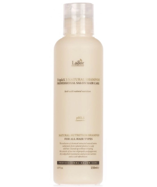 Lador Органический шампунь для волос Triplex Natural Shampoo, 150мл