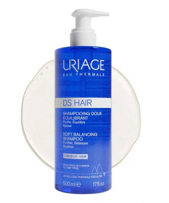 Uriage DS Шампунь мягкий балансирующий/DS HAIR SOFT BALANCING SHAMPOO, 500мл (2)
