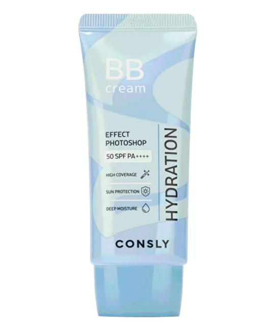 Consly BB-крем увлажняющий с эффектом фотошопа SPF50/PA++++ Натуральный бежевый, 50мл