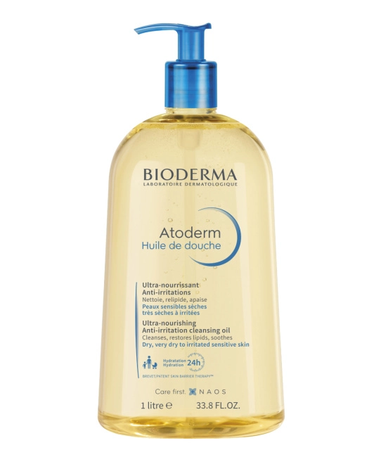 Bioderma Масло для душа для сухой и раздраженной кожи, 1000мл