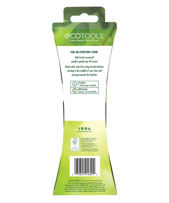 EcoTools Кисть для пудры Full Powder, 1шт (6)