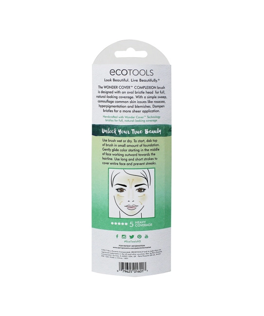 EcoTools Кисть для тональной основы Cover Complexion, 1шт (2)