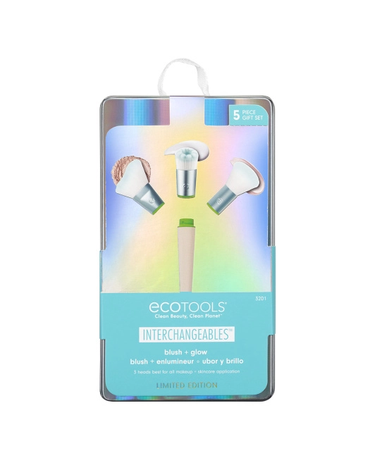 EcoTools Набор кистей для макияжа со сменными насадками Interchangeables, 4шт (1)