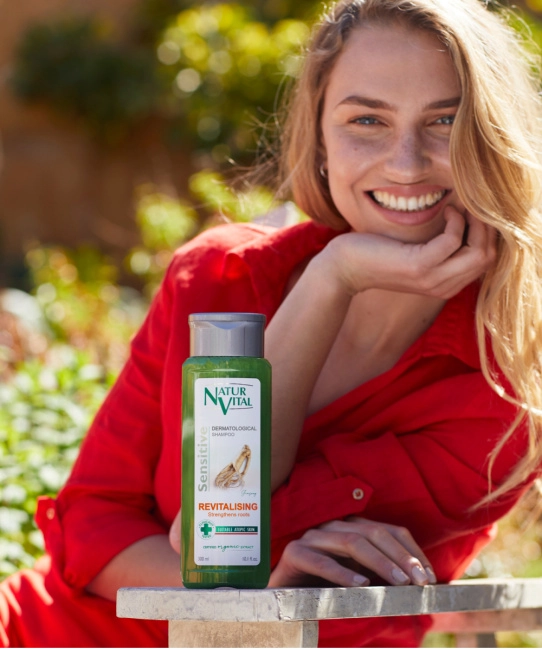 Natur Vital Шампунь для волос восстанавливающий Женьшень, 300мл (2)