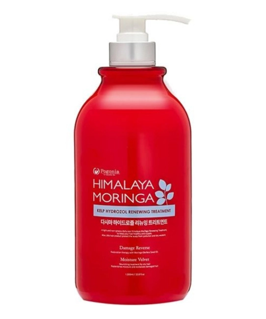 POGONIA POGONIA Восстанавливающий кондиционер для объема волос с маслом моринги и гидролатом водорослей, 1000 мл, 1000мл
