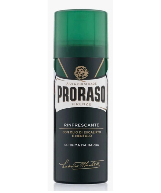 PRORASO Пена для бритья освежающая с маслом эвкалипта и ментолом, 50мл