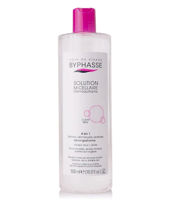 BYPHASSE Мицеллярная жидкость очищающая для сухой и чувствительной кожи, 250мл