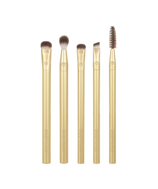 EcoTools Набор кистей для макияжа глаз Precious Metals, 5шт