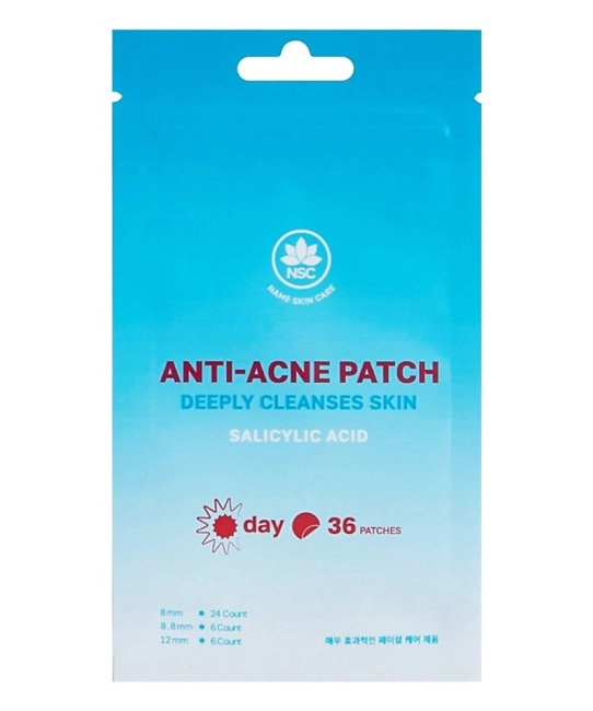 NAME SKIN CARE Патчи от прыщей Чистая кожа с Салициловой Кислотой Дневные, 36шт