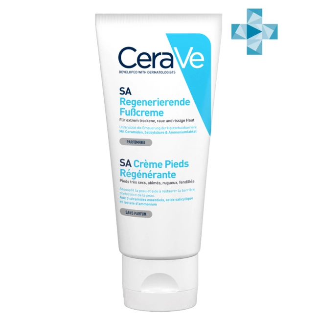 CeraVe Крем восстанавливающий для сухой потрескавшейся кожи ног, 88мл