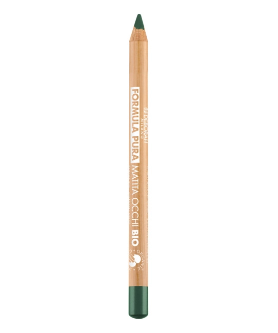 Deborah Milano Карандаш для глаз FORMULA PURA ORGANIC EYE PENCIL, тон: 04 Зеленый, 1.2г (1)