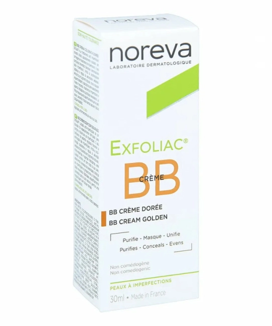 Noreva Крем для лица BB, золотистый тон, Actipur, 30мл (1)