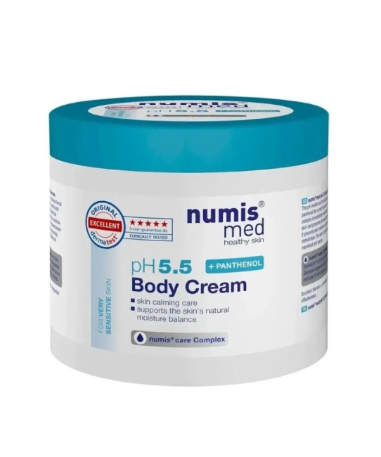 Numis med Крем для тела с пантенолом для чувствительной кожи pH 5,5 SENSITIVE, 400мл