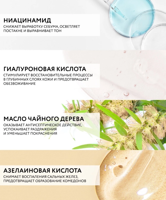 Dr.Sea Крем восстанавливающий для лица акне-контроль с ниацинамидом и азелаиновой кислотой, 50мл (3)