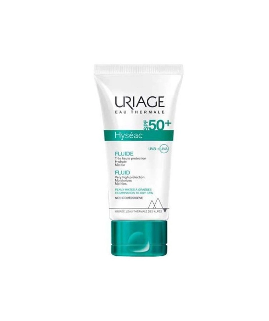 Uriage Эмульсия солнцезащитная для комбинированной и жирной кожи лица SPF 50+, 50мл