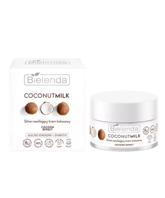 Bielenda Крем высокоувлажняющий кокосовый COCONUT MILK COCOON EFFECT, 50мл (1)
