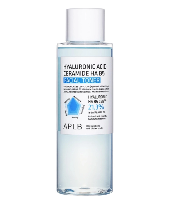 APLB Тонер с гиалуроновой кислотой и керамидами HYALURONIC ACID CERAMIDE HA B5 FACIAL TONER, 160мл